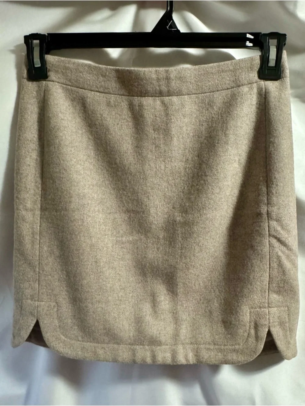 J. Crew Beige Wool-Blend Mini Skirt Size 00